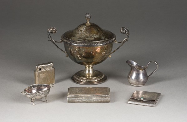 Bild SAMMLUNG VON FÜNF SILBEROBJEKTEN