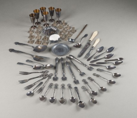 Bild 61-TEILIGES KONVOLUT VON SILBEROBJEKTEN