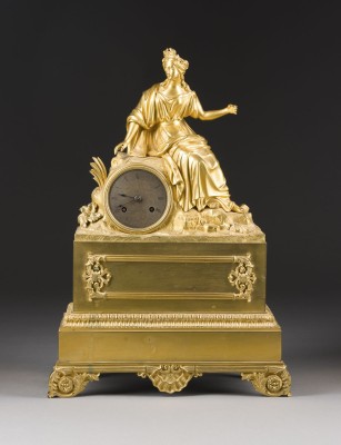 Auktion 155<br>CHARLES X.-TISCHUHR MIT ALLEGORIE