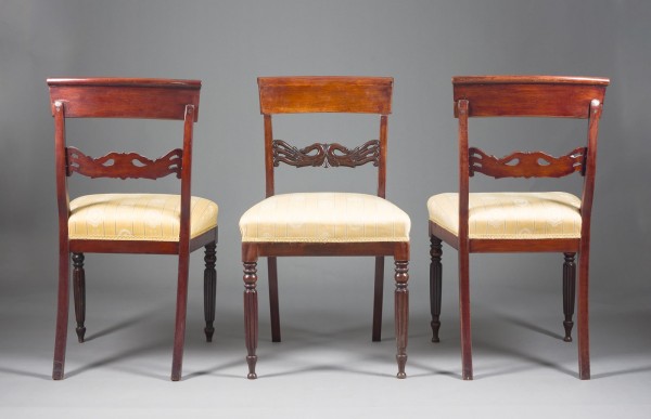 Bild DREI BIEDERMEIER STÜHLE