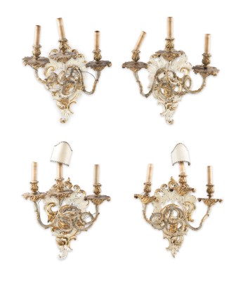 Bild KONVOLUT VON VIER ROKOKO WANDLEUCHTER UND -APPLIKEN