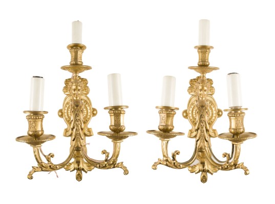 Picture PAAR PRUNKWANDLEUCHTER