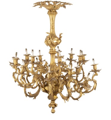 Picture GROSSER PRUNK-DECKENLEUCHTER IM ROKOKO-STIL