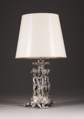 Bild FIGURALE TISCHLAMPE 'AMORETTENREIGEN'