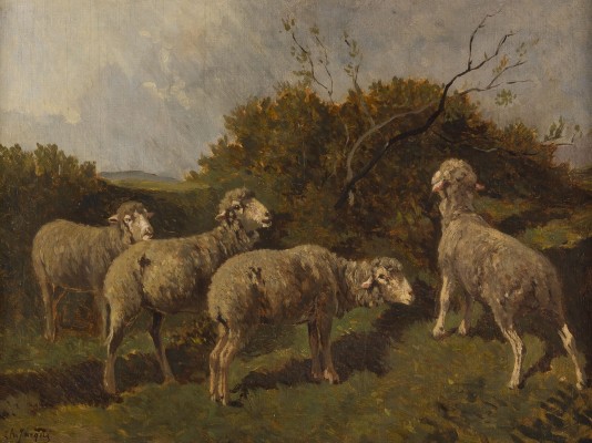 Auktion 155<br>SCHAFE IN EINER LANDSCHAFT