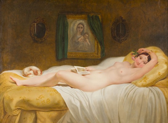 Auktion 155<br>LIEGENDE WEIBLICHE AKT, 1868