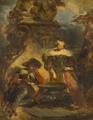 Auction 155<br>ZWEI FIGUREN AM BRUNNEN