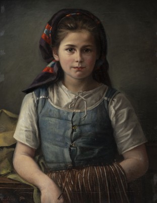 Auction 155<br>MÄDCHENPORTRÄT, 1875