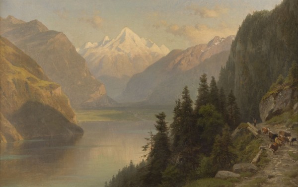 Auktion 155<br>LANDSCHAFT MIT BERGSEE, 1868
