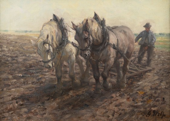 Auktion 155<br>BAUER BEIM PFLÜGEN