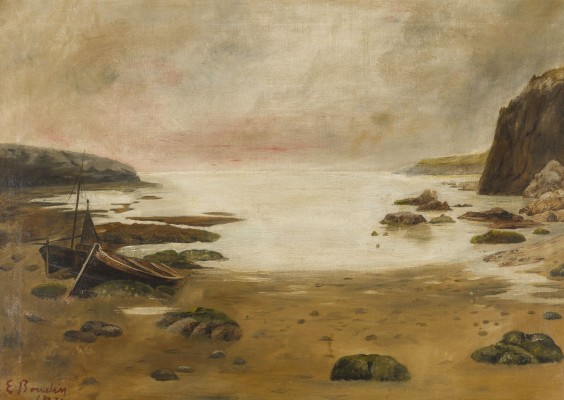 Auktion 155<br>BOOTE AM STRAND, wohl 1897