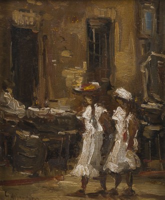 Auction 155<br>ZWEI MÄDCHEN IN WEIß AUF DER STRAßE