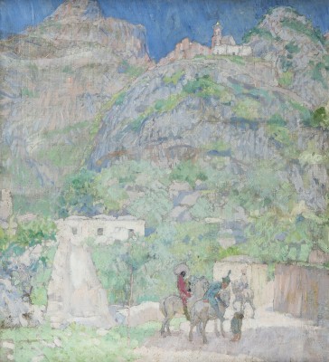Auction 155<br>POSITANO, DER WEG ZUR BERGKAPELLE, 1910er