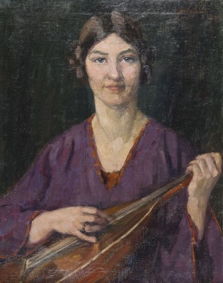 Auktion 155<br>MÄDCHEN MIT LAUTE, 1923