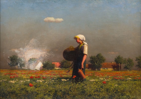 Auktion 155<br>BAUERIN IM MOHNFELD