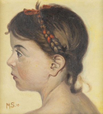 Auktion 155<br>MÄDCHENKOPF IM PROFIL (1910)