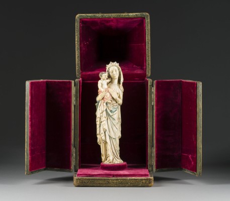 Auktion 155<br>MADONNA MIT DEM CHRISTUSKIND IM SCHREIN*