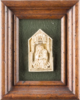 Bild THRONENDE MADONNA MIT CHRISTUSKIND*