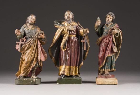 Picture KONVOLUT VON DREI HEILIGENFIGUREN