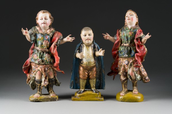 Picture KONVOLUT VON DREI CHRISTUSKINDFIGUREN