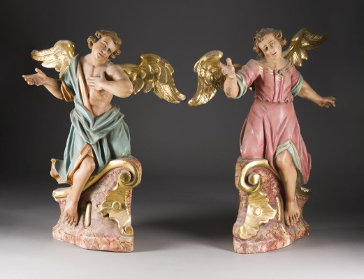 Auktion 155<br>PAAR KNIEENDE ENGEL