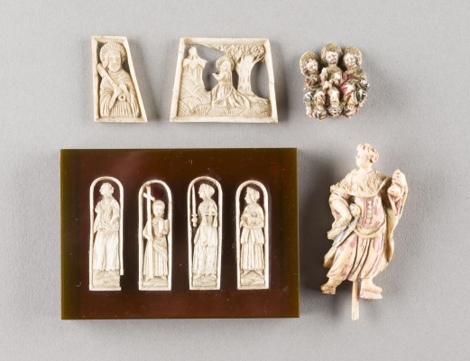 Bild KONVOLUT VON FÜNF SAKRALEN SCHNITZEREIEN