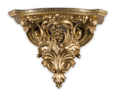 Picture WANDKONSOLE MIT VOGEL UND TRAUBEN