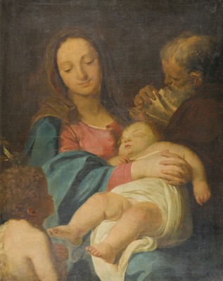Auction 155<br>MARIA MIT DEM SCHLAFENDEN CHRISTUSKIND, DEM HEILIGEN JOSEPH UND DEM JOHANNESKNABEN
