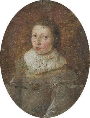 Auction 155<br>HALBFIGURENBILDNIS EINES JUNGEN MANNES MIT SPITZENKRAGEN