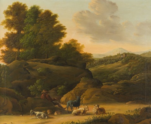 Auktion 155<br>HIRTE MIT VIEH BEI DER RAST