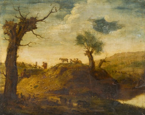 Auction 155<br>LANDSCHAFT MIT HIRTEN UND VIEH