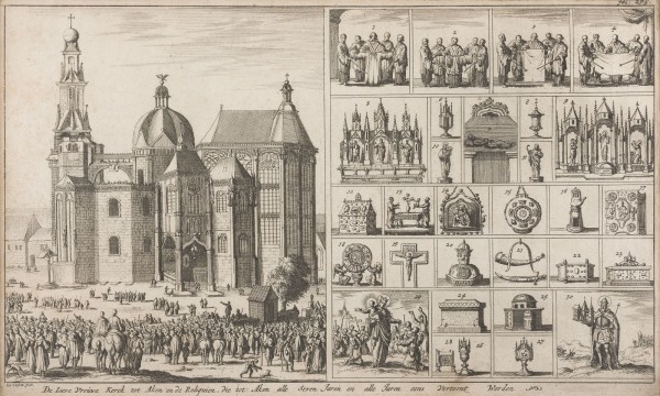 Bild 'DE LIEVE VROUWE KERCK TOT AKEN EN DE RELIQUIEN (...)'