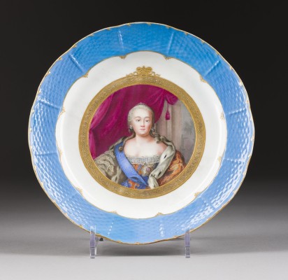 Auktion 156<br>TELLER MIT DEM PORTRAIT VON KAISERIN ELISABETH I.