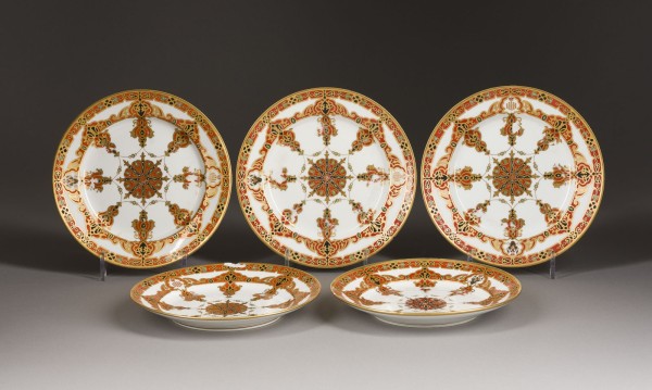 Picture FÜNF TELLER AUS DEM SERVICE DES GROßFÜRSTEN KONSTANTIN NIKOLAJEWITSCH