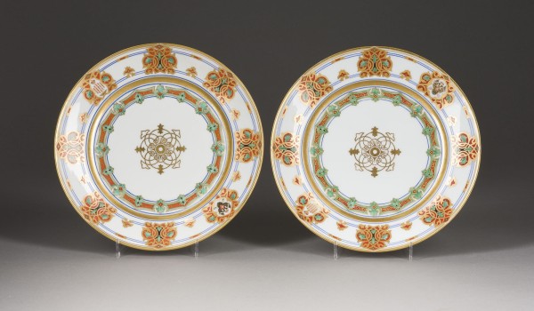 Bild ZWEI SPEISETELLER AUS DEM SERVICE DES GROßFÜRSTEN KONSTANTIN NIKOLAJEWITSCH