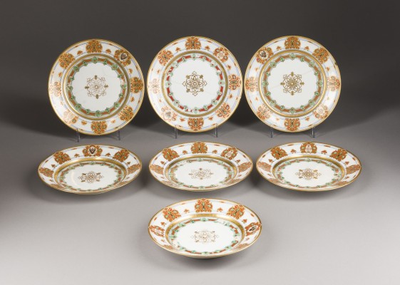 Picture SIEBEN SPEISETELLER AUS DEM SERVICE DES GROßFÜRSTEN KONSTANTIN NIKOLAJEWITSCH