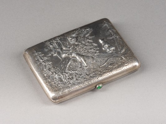 Picture ZIGARETTENETUI MIT 'MORGEN IM KIEFERNWALD' NACH IWAN IWANOWITSCH SCHISCHKIN