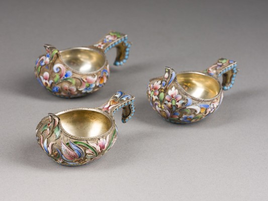 Bild DREI CLOISONNÉ-EMAIL-KOWSCHI