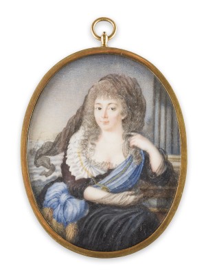 Auction 156<br>PORTRÄT-MINIATUR: ZARIN MARIA FJODOROWNA VON RUSSLAND