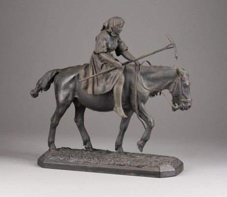 Auction 156<br>BÄUERIN MIT RECHEN ZU PFERD