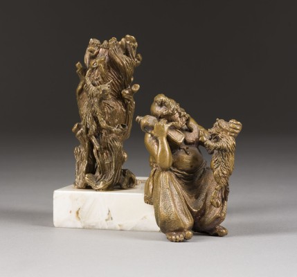 Bild BRONZEGRUPPE ZU DEM ZYKLUS 'ABENDE AUF DEM WEILER BEI DIKANKA' VON N.W. GOGOL