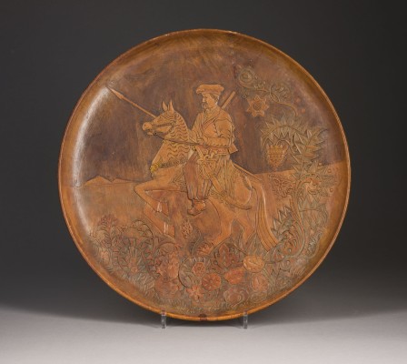 Bild GROSSER TELLER MIT TÜRKISCHEM REITER