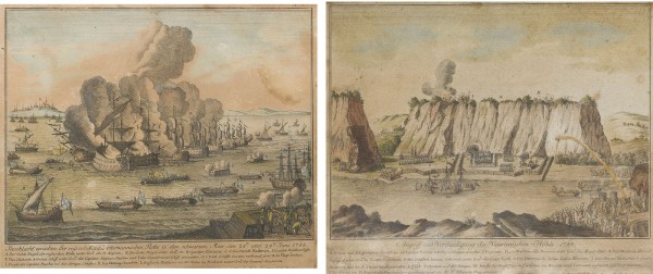 Auction 156<br>ZWEI ARBEITEN MIT SCHLACHTENSZENEN