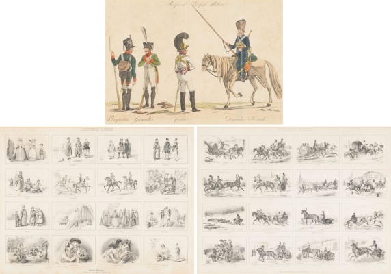 Auction 156<br>SAMMLUNG VON DREI ARBEITEN MIT DEN SZENEN DES RUSSISCHEN LEBENS