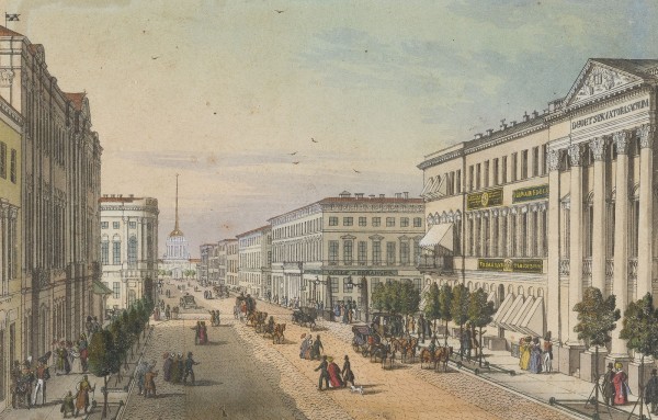 Auction 156<br>ANSICHT VON NEWSKI PROSPEKT IN ST. PETERSBURG