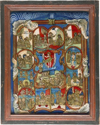 Bild HINTERGLAS-IKONE MIT FESTTAGEN