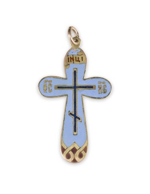Picture CHAMPLEVÉ-EMAIL-KREUZANHÄNGER