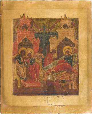 Bild FEINE IKONE MIT DER GEBURT DER GOTTESMUTTER