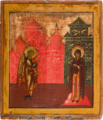 Bild IKONE MIT DER VERKÜNDIGUNG DER GOTTESMUTTER