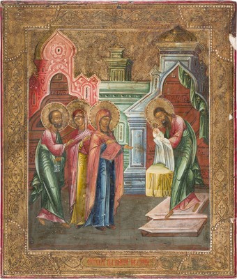 Picture IKONE MIT DER DARBRINGUNG CHRISTI IM TEMPEL